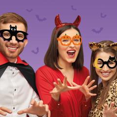 Set 8 ochelari din hartie - Party Eyeglasses - Halloween Edition