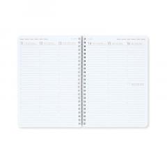 Agenda 2024 - 12 Month Weekly Diary - Large - Spiral Bound - Waves