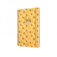 Agenda 2024 - 12 Month Weekly Diary - Large - Spiral Bound - Bee