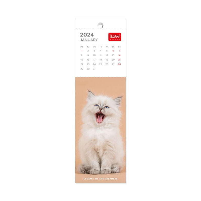 Calendar 2024 Bookmark Kittens Legami