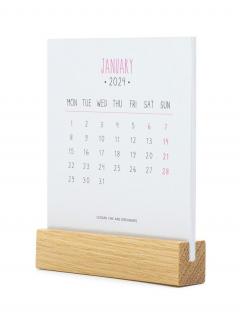 Calendar 2024 - Calendar with Wooden Base