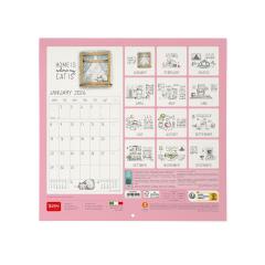 Calendar de perete 2024 - Life is Better with Cats, 30x29 cm