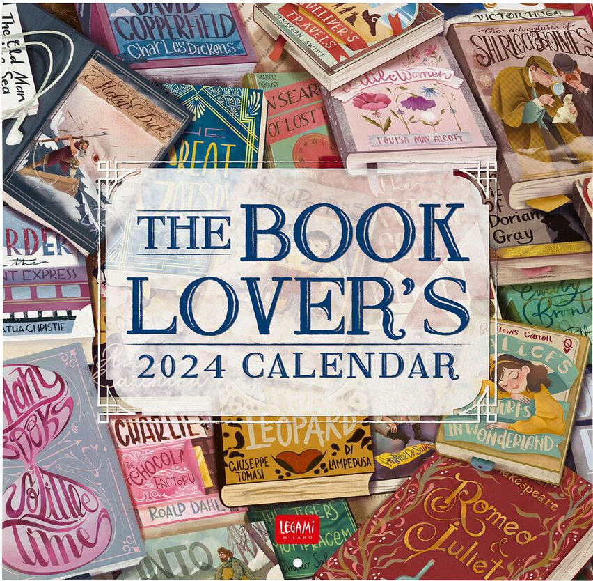 Calendar de perete 2024 Book Lover's, 30x29 cm Legami