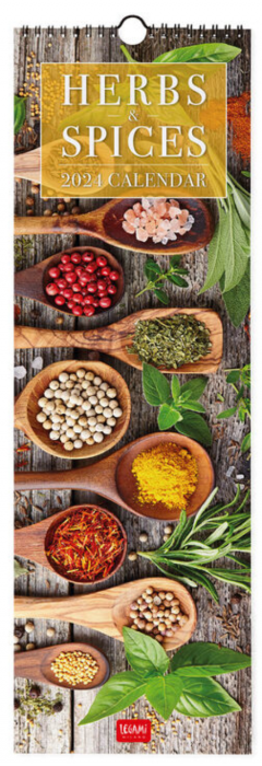 Calendar de perete 2024 - Herbs and Spices, 16x49 cm