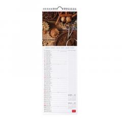 Calendar de perete 2024 - Coffee and Chocolate, 16x49 cm