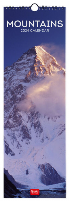 Calendar de perete 2024 - Mountains, 16x49 cm