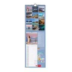 Calendar de perete 2024 - Lighthouses of the World, 16x49 cm