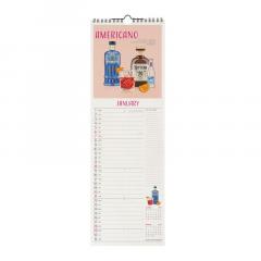 Calendar de perete 2024 - Cheers, 16x49 cm