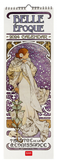 Calendar de perete 2024 - Belle Epoque, 16x49 cm