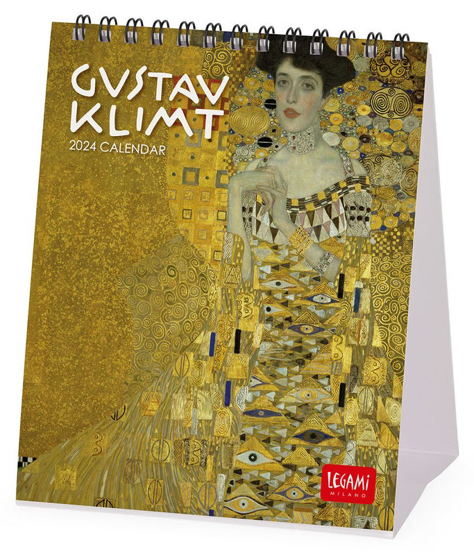 Calendario De Pared 2026 De Gustav Klimt - 18x18 Cm, 12 Meses, En 6 Idiomas, Con Planificador Anual Y Espacio Para Notas
