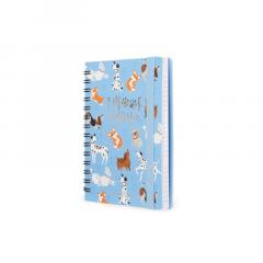 Agenda 2024 - 12 Month Weekly Diary - Small - Spiral Bound - Dogs