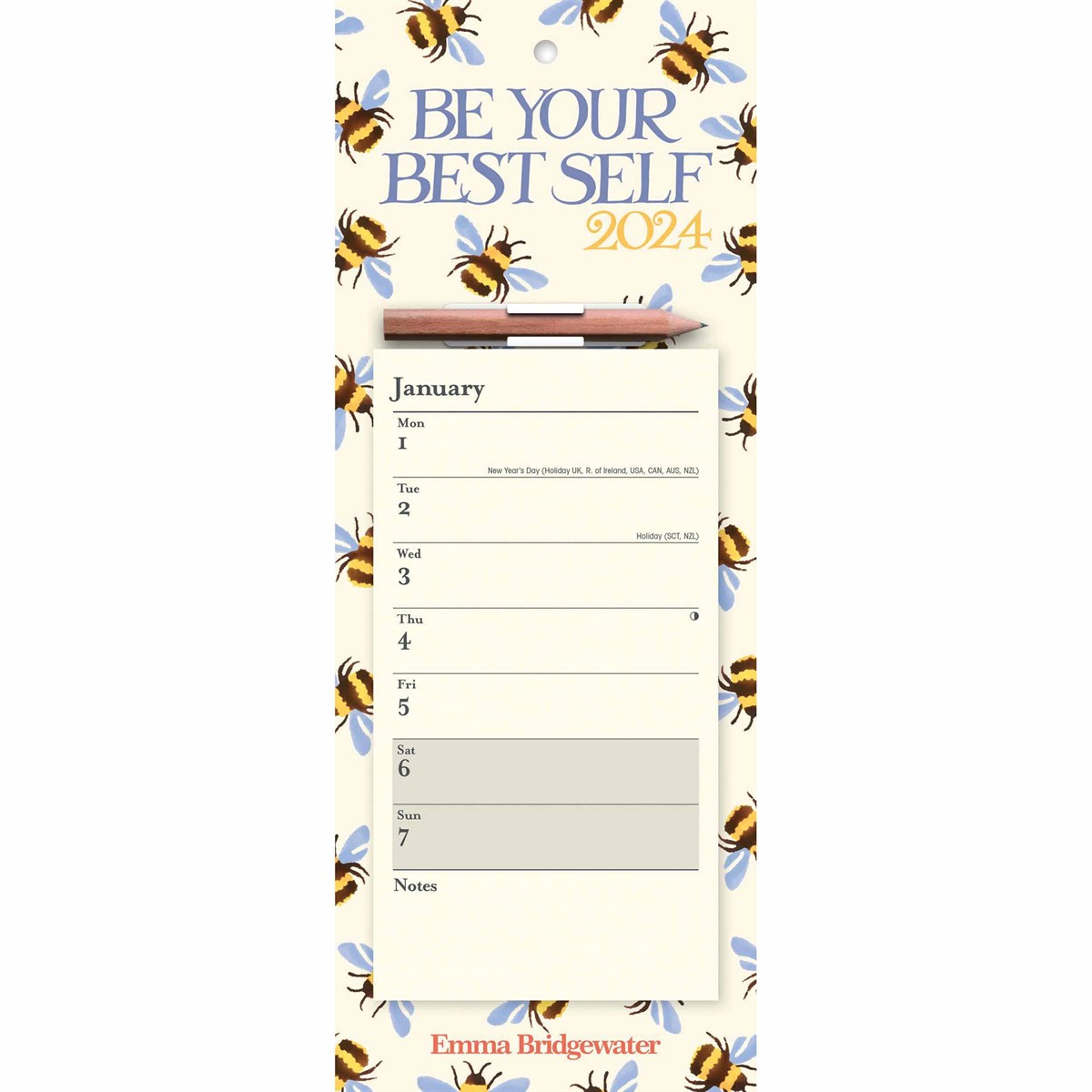 Calendar 2024 Emma Bridgewater Bumblebee Carousel