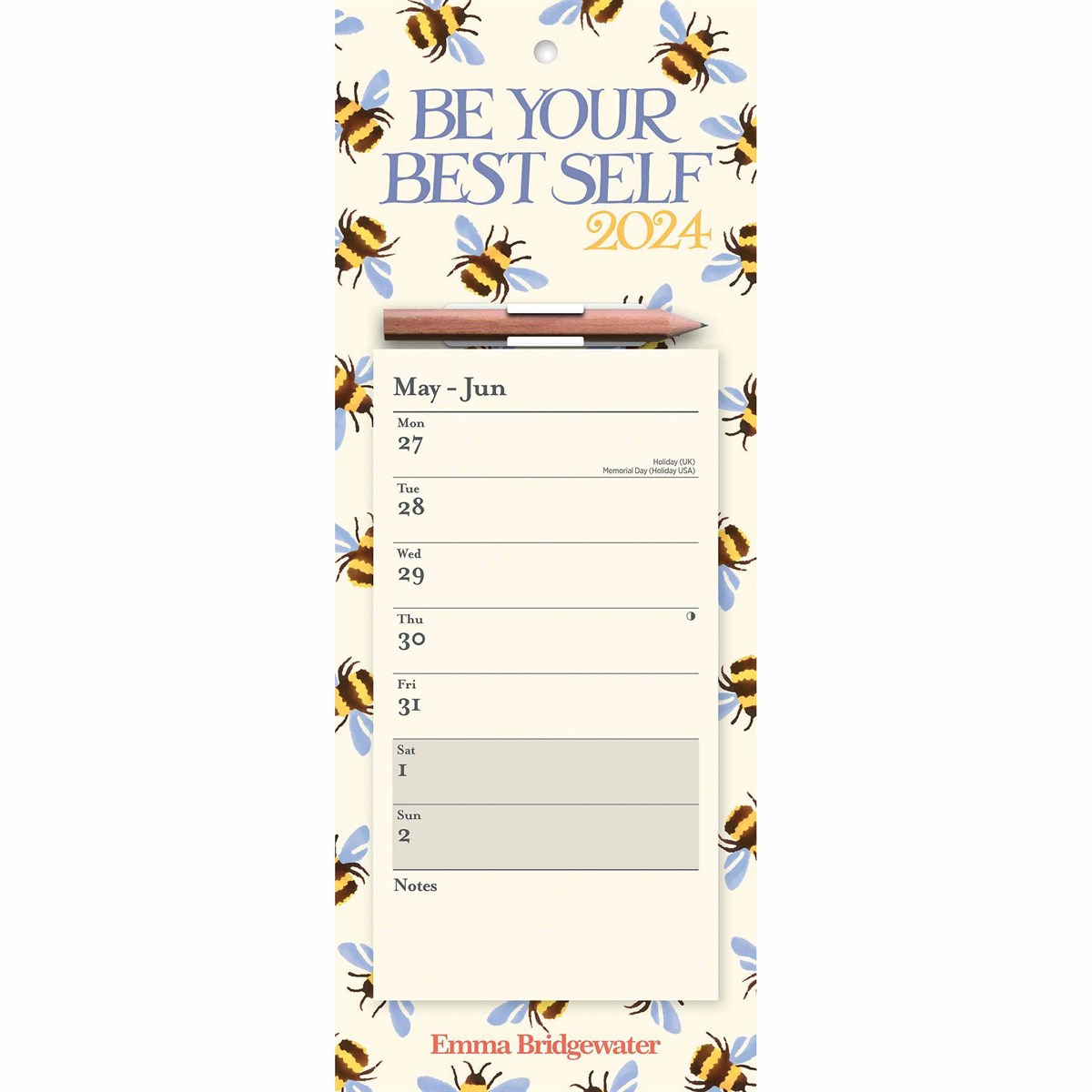 Calendar 2024 Emma Bridgewater Bumblebee Carousel