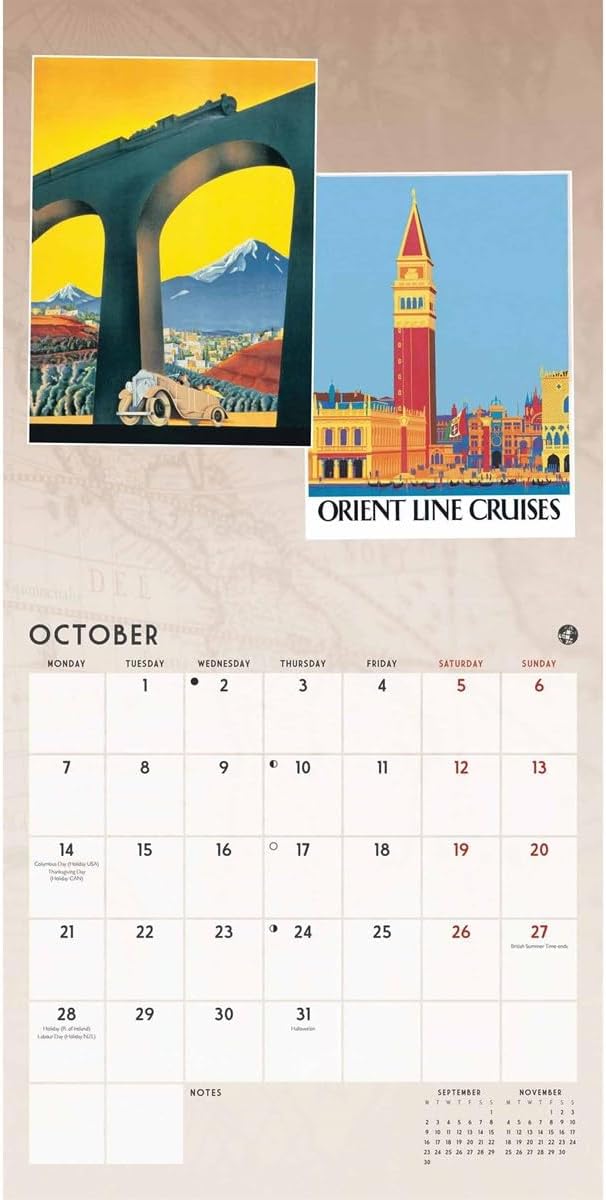 Calendar 2024 World Travel Carousel