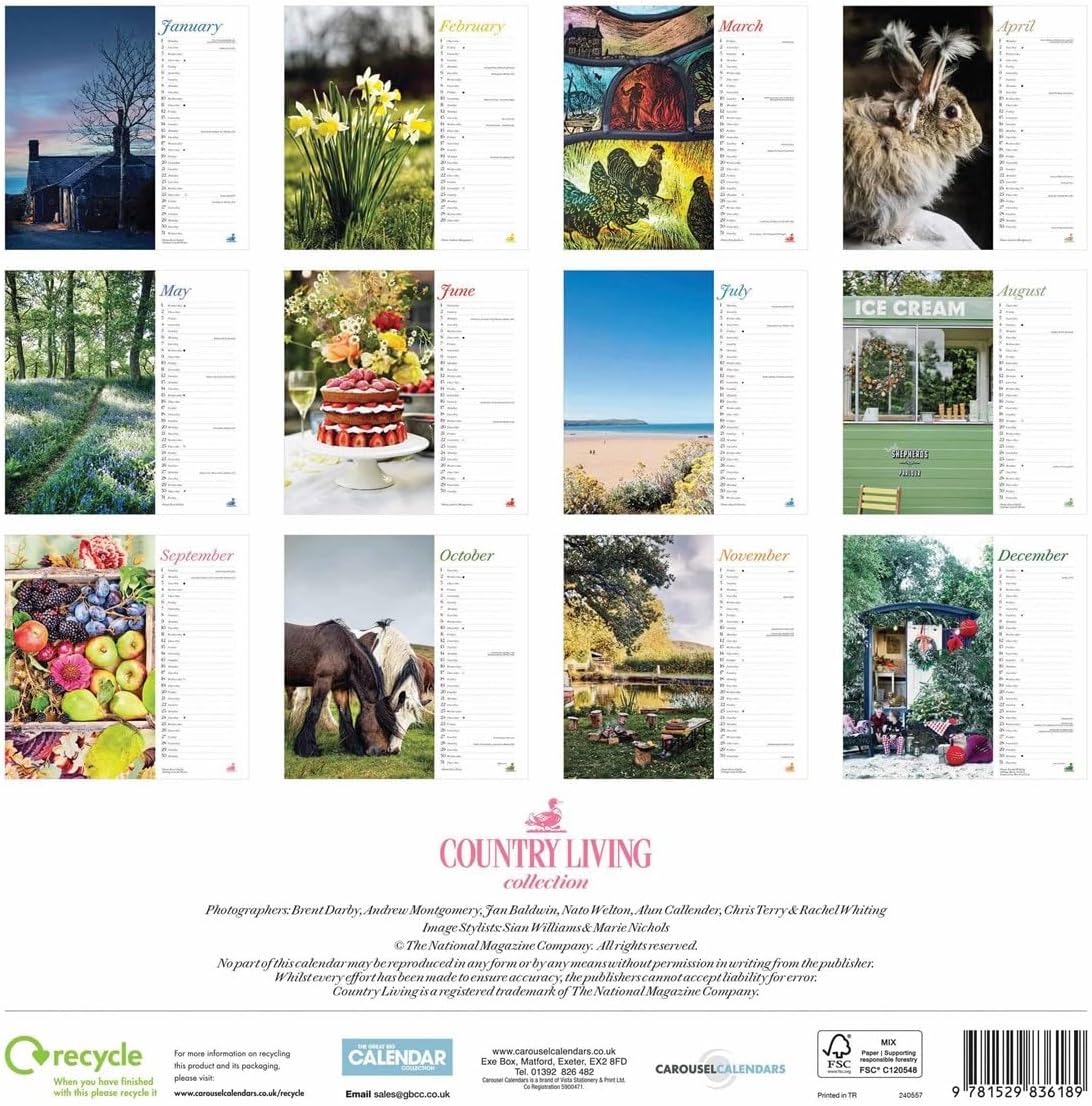 Calendar 2024 Country Living Carousel