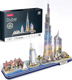 Puzzle 3D Led - Dubai, 182 Piese
