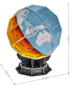 Puzzle 3D - Globul pamantesc, 32 piese