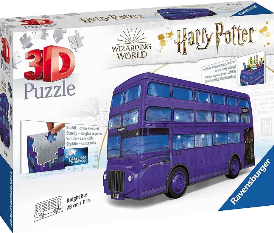 Puzzle 3D Harry Potter Autobuz, 216 piese Ravensburger