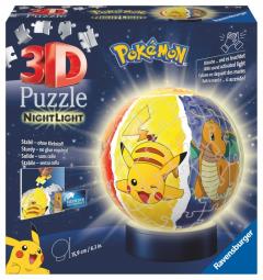 Puzzle 3D luminos - Pokemon - 72 piese