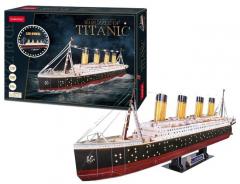 Puzzle 3D cu led - Titanic - 266 piese