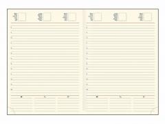 Agenda A5 - Adria, hartie ivory, albastru