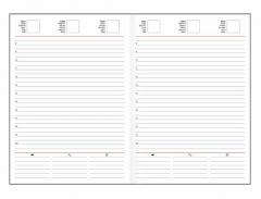 Agenda A5 - Hartie offset alba, coperta verde