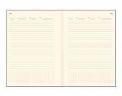 Agenda A5 - Furore, hartie ivory, albastru royal