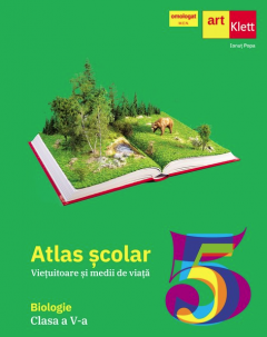 Biologie - Atlas scolar, Vietuitoare si medii de viata - Clasa a V-a