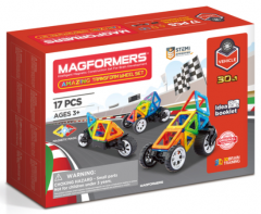 Set de constructie magnetic - Amazing Transform Car, 17 piese