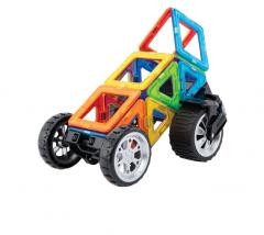 Set de constructie magnetic - Amazing Transform Car, 17 piese