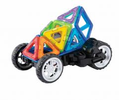 Set de constructie magnetic - Amazing Transform Car, 17 piese