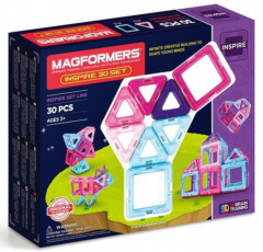 Set de constructie magnetic - Inspire, 30 piese