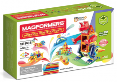 Set de constructie magnetic - Wonder Creator, 121 piese