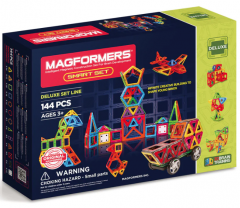 Set de constructie magnetic - Smart, 144 piese