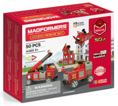 Set de constructie magnetic - Amazing Rescue, 50 piese