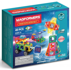 Set de constructie magnetic - Mystery Spin, 40 piese