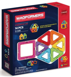 Set de constructie magnetic - Standard, 14 piese