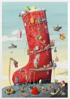 Carte postala Gheata in peisaj