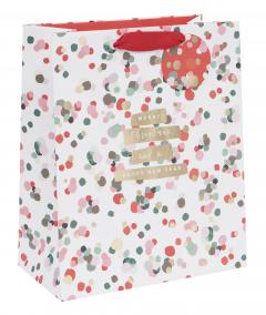 Punga de cadou - Large - Stephanie Dyment - Christmas Glow White