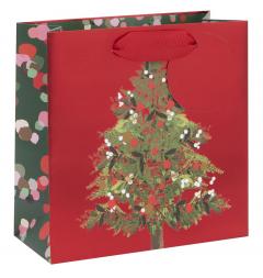 Punga de cadou - Small - Stephanie Dyment - Festive Tree Red