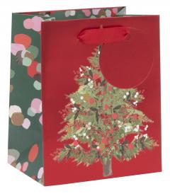 Punga de cadou - Mini - Stephanie Dyment - Festive Tree Red