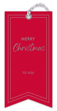 Set 6 etichete pentru cadouri - Classics - Christmas Elegance Red