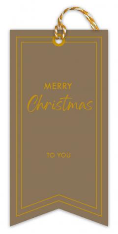 Set 6 etichete pentru cadouri - Classics - Christmas Elegance Gold