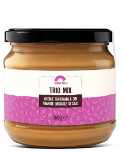 Trio mix – Crema tartinabila din arahide, migdale si caju