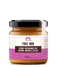 Mini Trio mix – Crema tartinabila din arahide, migdale si caju