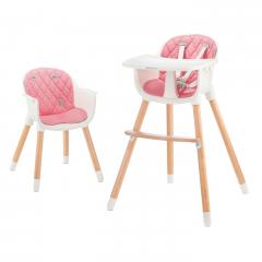 Scaun de masa 2 in 1 - Kinderkraft Sienna, Pink