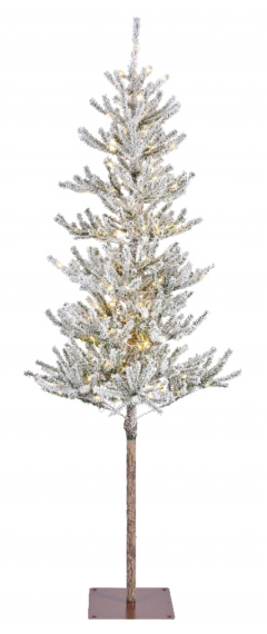 Brad artificial - Oppdal Pine Snowy Micro LED Indoor - Green-White, 210 cm