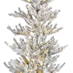 Brad artificial - Oppdal Pine Snowy Micro LED Indoor - Green-White, 210 cm