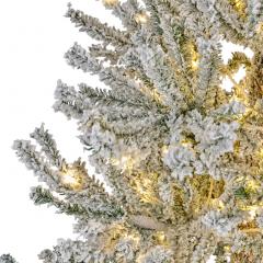 Brad artificial - Oppdal Pine Snowy Micro LED Indoor - Green-White, 210 cm