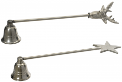 Stingator lumanare - Silver Aluminium (doua modele, pret pe bucata)